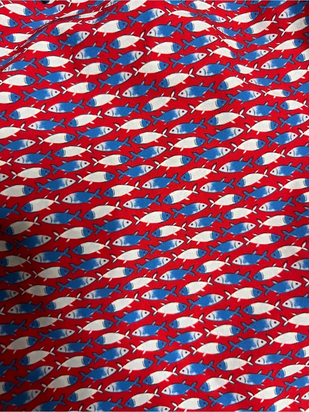 Vineyard Vines Men's Red Blue Patterned Swim Board Shorts